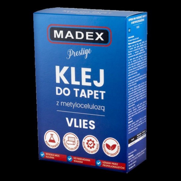 Klej do Tapet Madex Prestige Vlies 200g - Sklep z Klejami Tapetydekoracje.pl