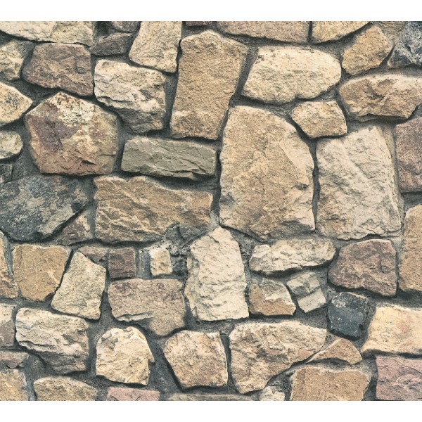Tapeta Beżowy Kamienny Mur AS-Creation AS859532 - Sklep z Tapetami na ścianę Tapetydekoracje.pl