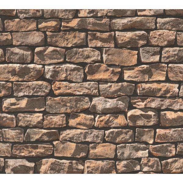 Tapeta Brązowy Ceglany Mur AS-Creation AS907912 - Sklep z Tapetami na ścianę Tapetydekoracje.pl
