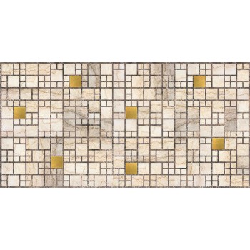 Panele Ścienne PCV 09775 Mozaika Marmur Ze Złotem (955 x 480 mm) - Sklep z Panelami Ściennymi PCV Tapetydekoracje.pl