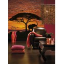Fototapeta Wschód Słońca w Afryce Komar 4-501 African Sunset (194 x 270 cm) - Sklep z Fototapetami na ścianęTapetydekoracje.pl