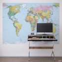 Fototapeta Mapa Świata Komar 4-050  (270 x 188 cm) - Sklep z Fototapetami na ścianęTapetydekoracje.pl
