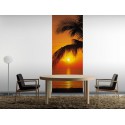 Fototapeta Komar 2-1255 Palmy Beach Sunrise (92 x 220 cm) - Sklep z Fototapetami na ścianęTapetydekoracje.pl