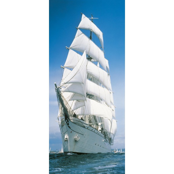 Fototapeta Łódka na Morzu Komar 2-1017 Sailing Boat (86 x 220 cm) - Sklep z Fototapetami na ścianęTapetydekoracje.pl