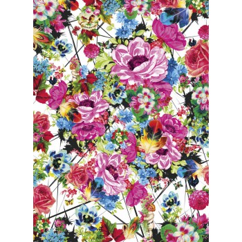 Fototapeta Kwiaty Romantyczne Kolorowe Komar 4-749 Romantic Pop (184 x 254 cm) - Sklep z Fototapetami na ścianęTapetydekoracje.p