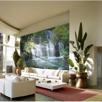 Fototapeta Wodospad Nowa Zelandia Komar 8-256 Pura Kaunui Falls (368 x 254 cm) - Sklep z Fototapetami na ścianęTapetydekoracje.p