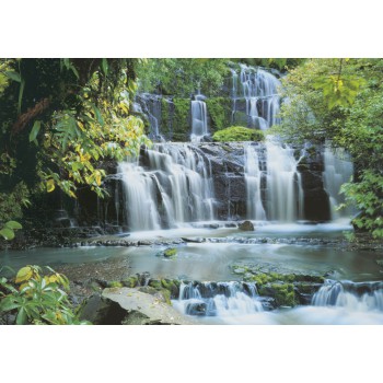 Fototapeta Wodospad Nowa Zelandia Komar 8-256 Pura Kaunui Falls (368 x 254 cm) - Sklep z Fototapetami na ścianęTapetydekoracje.p