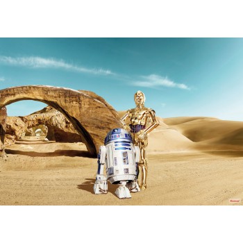Fototapeta Gwiezdne Wojny Droidy Komar 8-484 Star Wars Lost Droids (368 x 254 cm) - Sklep z Fototapetami na ścianęTapetydekoracj