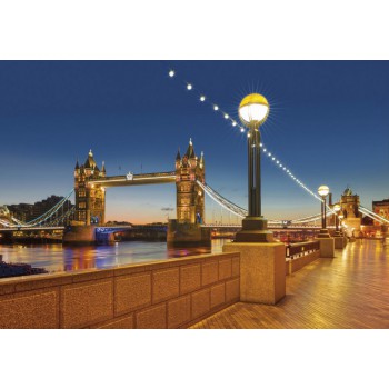 Fototapeta Most w Londynie Komar 8-927 Tower Bridge (368 x 254 cm) - Sklep z Fototapetami na ścianęTapetydekoracje.pl