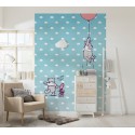 Fototapeta Kubuś Puchatek na Balonie Komar 4-4025  (184 x 254 cm) - Sklep z Fototapetami na ścianęTapetydekoracje.pl