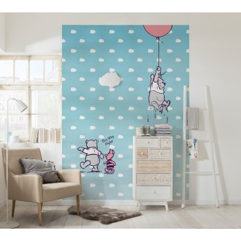 Fototapeta Kubuś Puchatek na Balonie Komar 4-4025  (184 x 254 cm) - Sklep z Fototapetami na ścianęTapetydekoracje.pl
