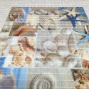 Panele Ścienne PCV 07983 Mozaika Plaża (955 x 480 mm) - Sklep z Panelami Ściennymi PCV Tapetydekoracje.pl