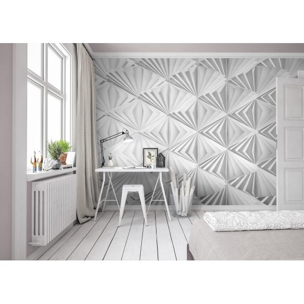 Fototapeta 3D Geometryczna Komar 8-204 Delta (368 x 254 cm) - Sklep z Fototapetami na ścianęTapetydekoracje.pl