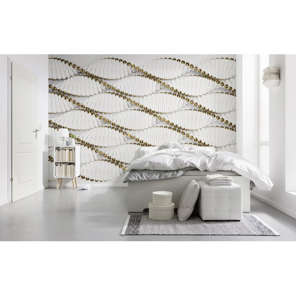 Fototapeta 3D Geometryczna Komar 8-205 Twist (368 x 254 cm) - Sklep z Fototapetami na ścianęTapetydekoracje.pl