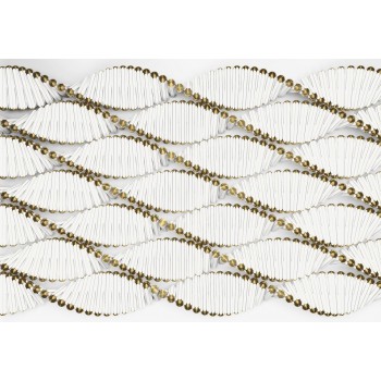 Fototapeta 3D Geometryczna Komar 8-205 Twist (368 x 254 cm) - Sklep z Fototapetami na ścianęTapetydekoracje.pl