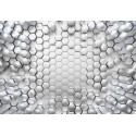 Fototapeta 3D Geometryczne Figury Komar 8-206 Titanium (368 x 254 cm) - Sklep z Fototapetami na ścianęTapetydekoracje.pl