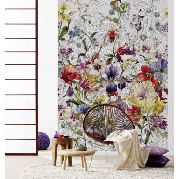 Fototapeta Kwiatowe Pole Komar 4-201 Flora (184 x 254 cm) - Sklep z Fototapetami na ścianęTapetydekoracje.pl