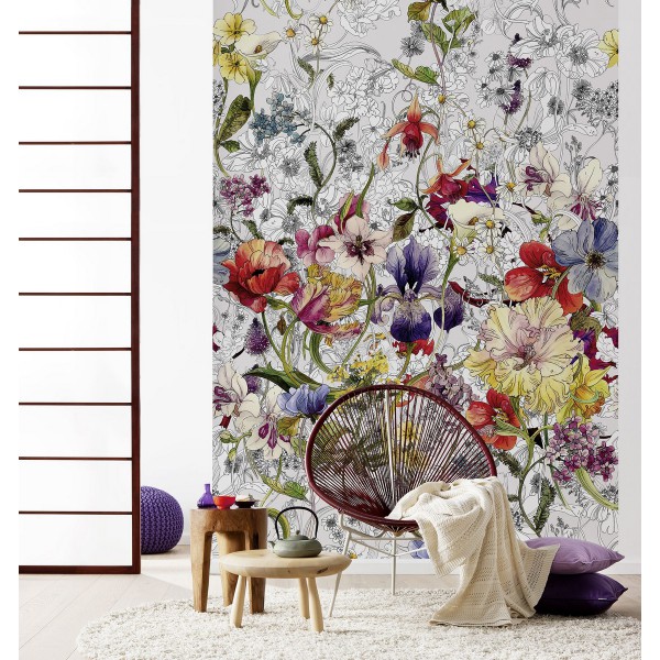 Fototapeta Kwiatowe Pole Komar 4-201 Flora (184 x 254 cm) - Sklep z Fototapetami na ścianęTapetydekoracje.pl