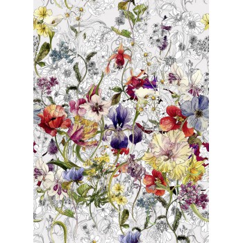 Fototapeta Kwiatowe Pole Komar 4-201 Flora (184 x 254 cm) - Sklep z Fototapetami na ścianęTapetydekoracje.pl