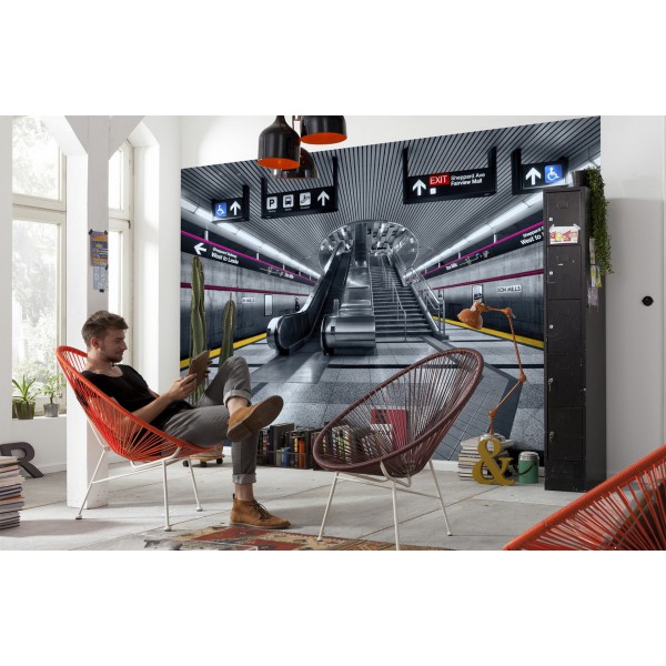 Fototapeta Metro Stacja Komar 8-996 Subway (368 x 254 cm) - Sklep z Fototapetami na ścianęTapetydekoracje.pl