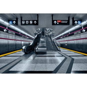 Fototapeta Metro Stacja Komar 8-996 Subway (368 x 254 cm) - Sklep z Fototapetami na ścianęTapetydekoracje.pl