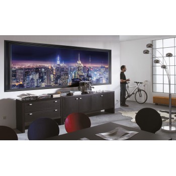 Fototapeta Miasto Nowy Jork Nocą Komar 4-877 Sparkling New York (368 x 127 cm) - Sklep z Fototapetami na ścianęTapetydekoracje.p