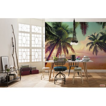 Fototapeta Palmy w Miami Komar 8-967 (368 x 254 cm) - Sklep z Fototapetami na ścianęTapetydekoracje.pl
